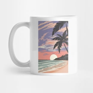 Sunset at the beach Mug